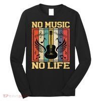 No Music No Life Musical Notes Musician Long Sleeve Shirt thumb 0