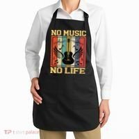 No Music No Life Musical Notes Musician Apron thumb 2