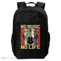 No Music No Life Musical Notes Musician Backpack thumb 0