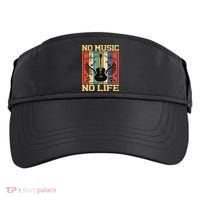 No Music No Life Musical Notes Musician Adult Drive Performance Visor thumb 0