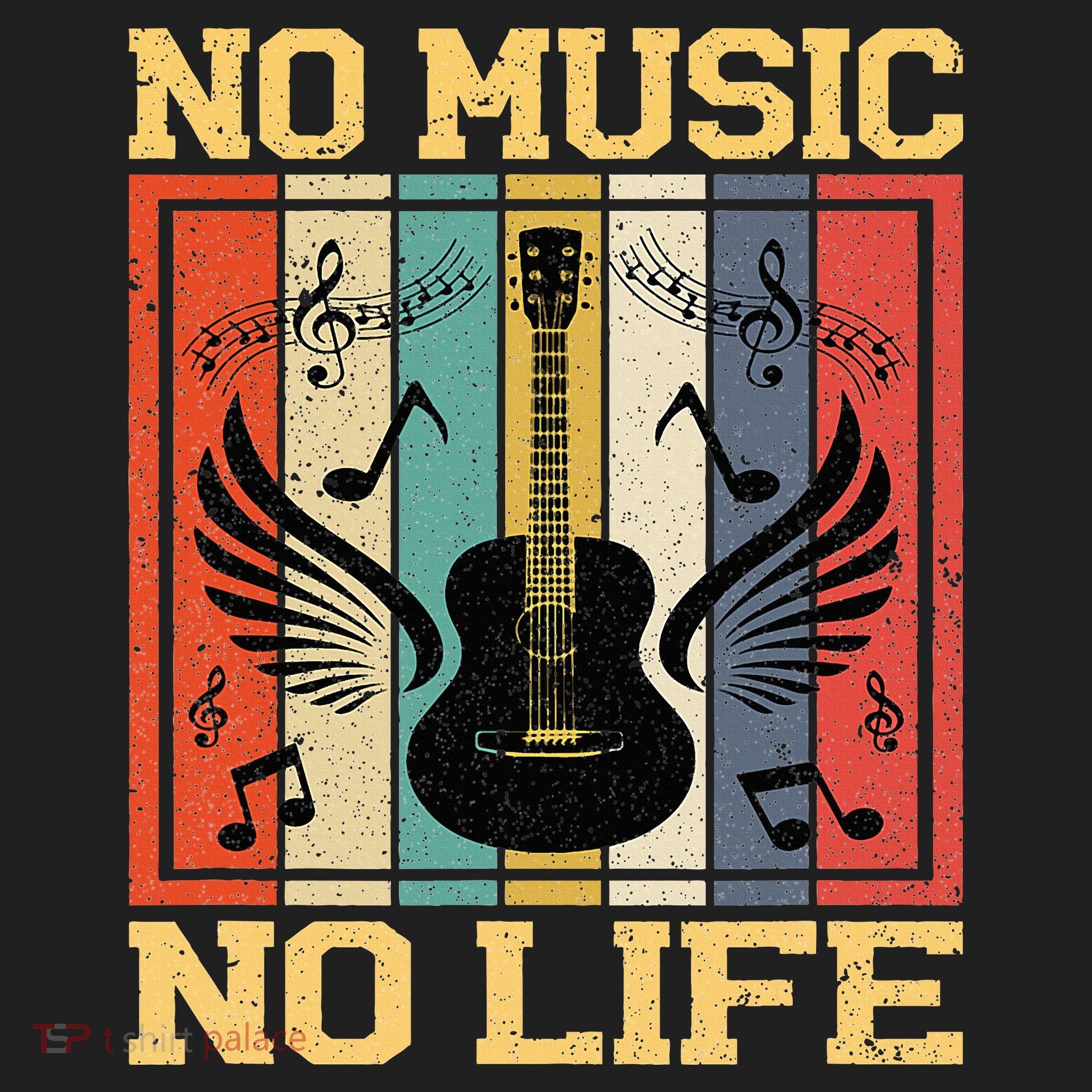 No Music No Life Musical Notes Musician 11oz C Handle Ceramic Mug
