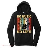 No Music No Life Musical Notes Musician Women's Hoodie thumb 0