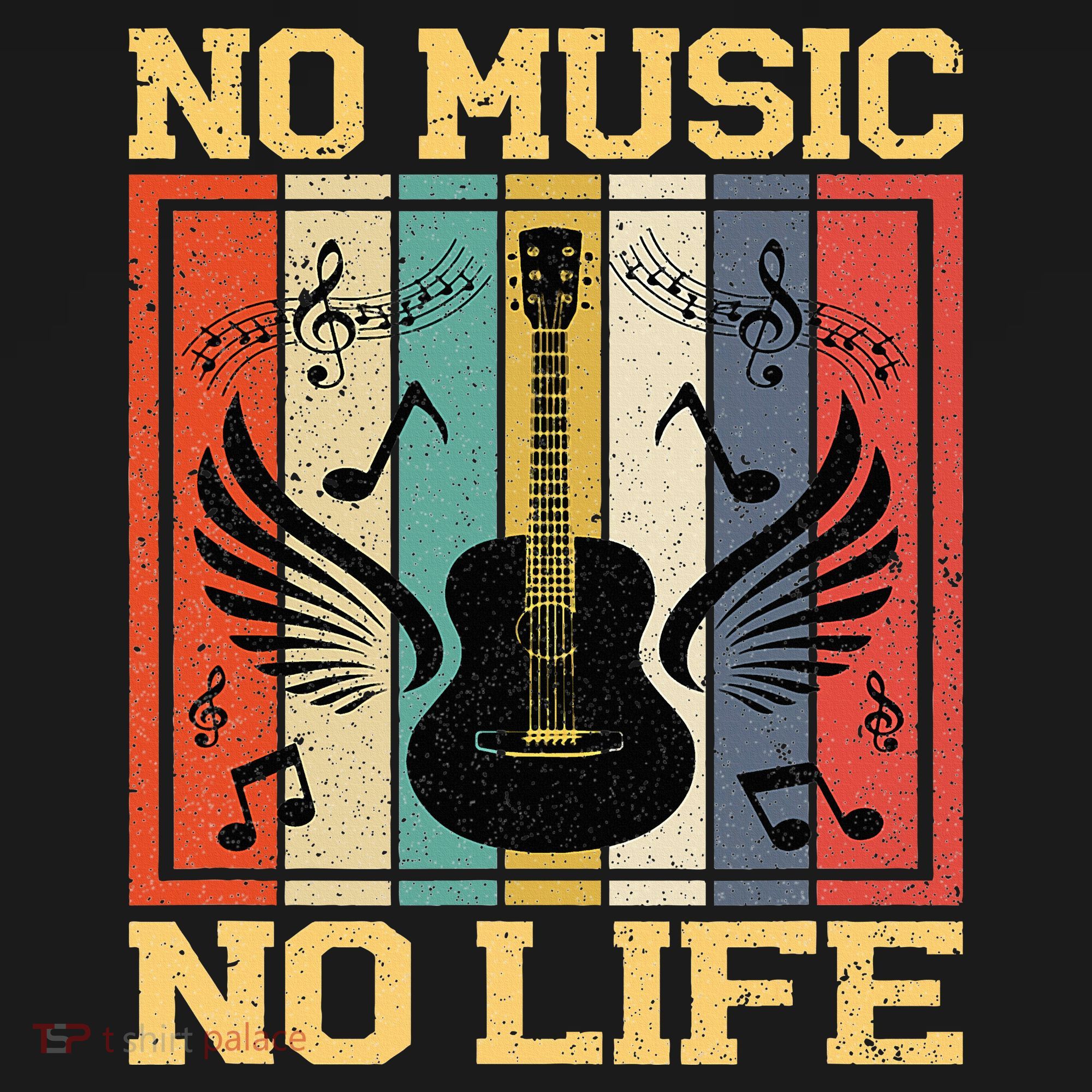 No Music No Life Musical Notes Musician Women's Hoodie