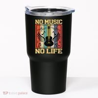No Music No Life Musical Notes Musician Tumbler thumb 0