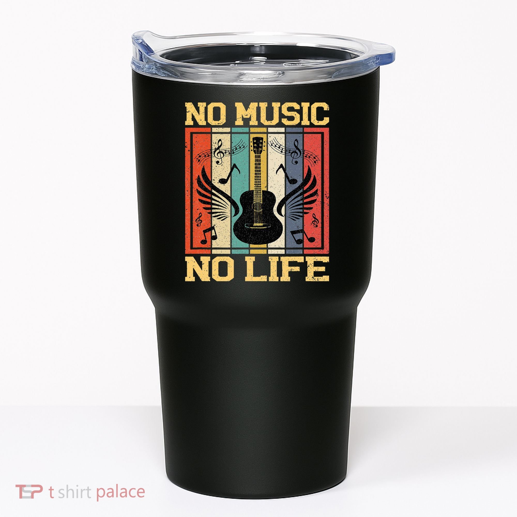 No Music No Life Musical Notes Musician Tumbler