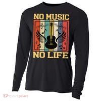 No Music No Life Musical Notes Musician Cooling Performance Long Sleeve Crew thumb 0