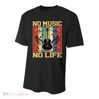 No Music No Life Musical Notes Musician Youth Performance Sprint T-Shirt thumb 0