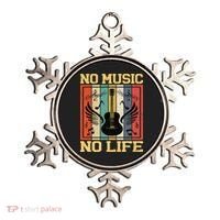 No Music No Life Musical Notes Musician Ornament thumb 0