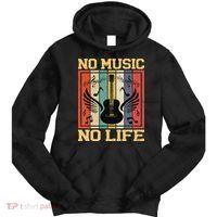No Music No Life Musical Notes Musician Tie Dye Hoodie thumb 0
