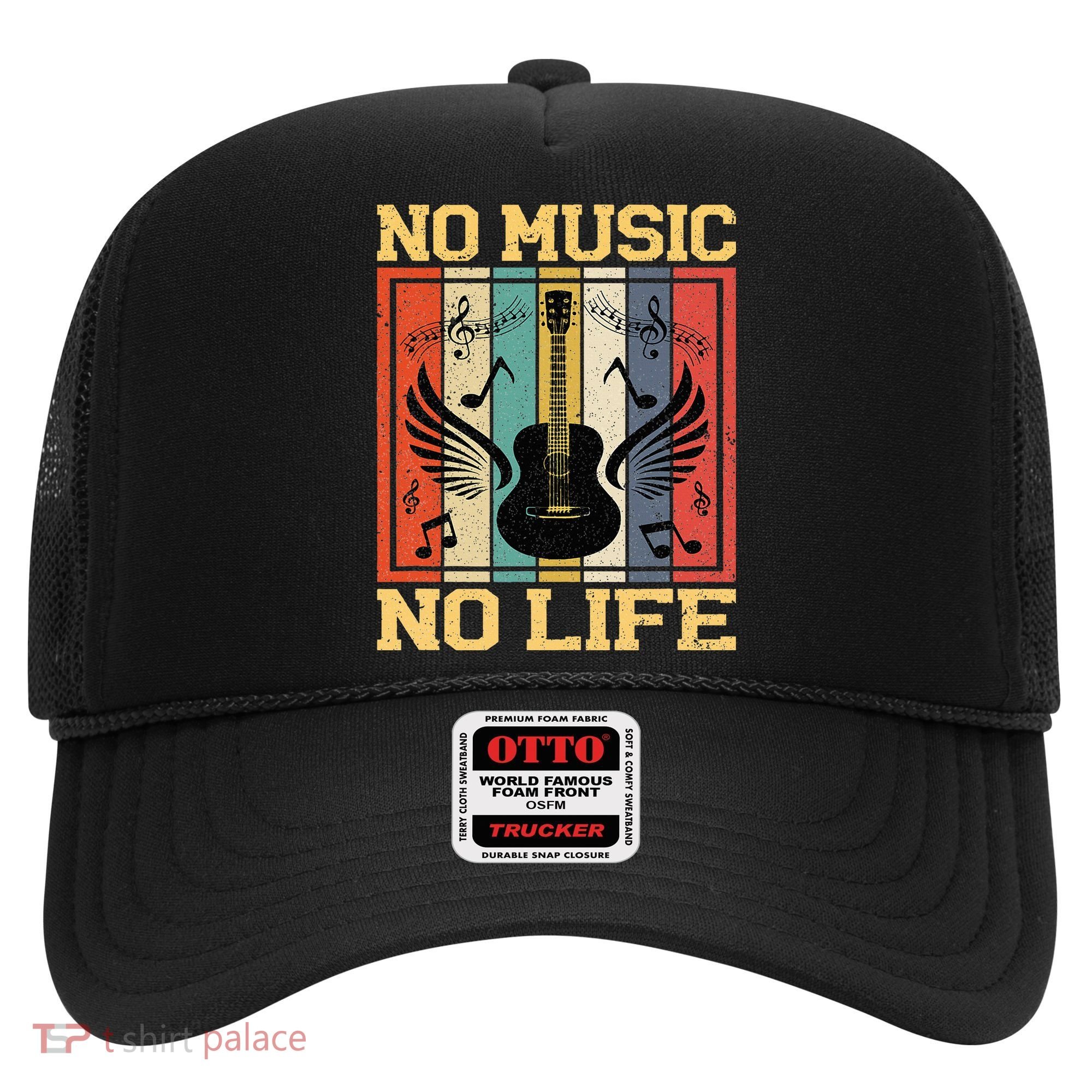 No Music No Life Musical Notes Musician Hat