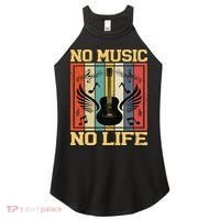 No Music No Life Musical Notes Musician Women's Perfect Tri Rocker Tank thumb 0