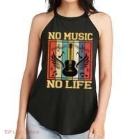 No Music No Life Musical Notes Musician Women's Perfect Tri Rocker Tank thumb 2
