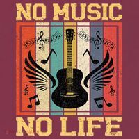 No Music No Life Musical Notes Musician 16oz Travel Tumbler thumb 2