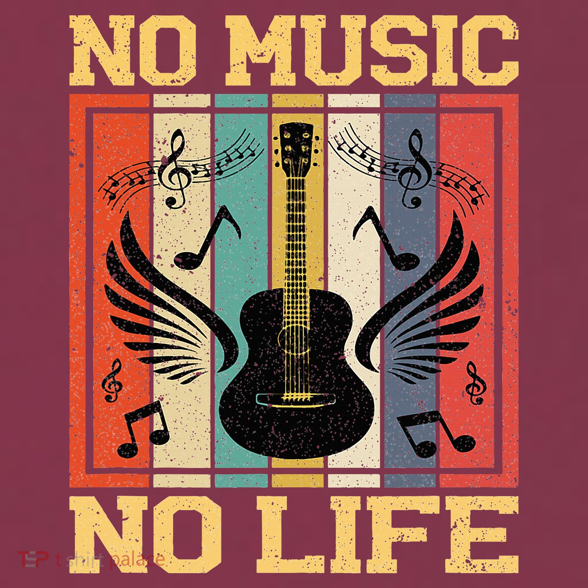 No Music No Life Musical Notes Musician 16oz Travel Tumbler