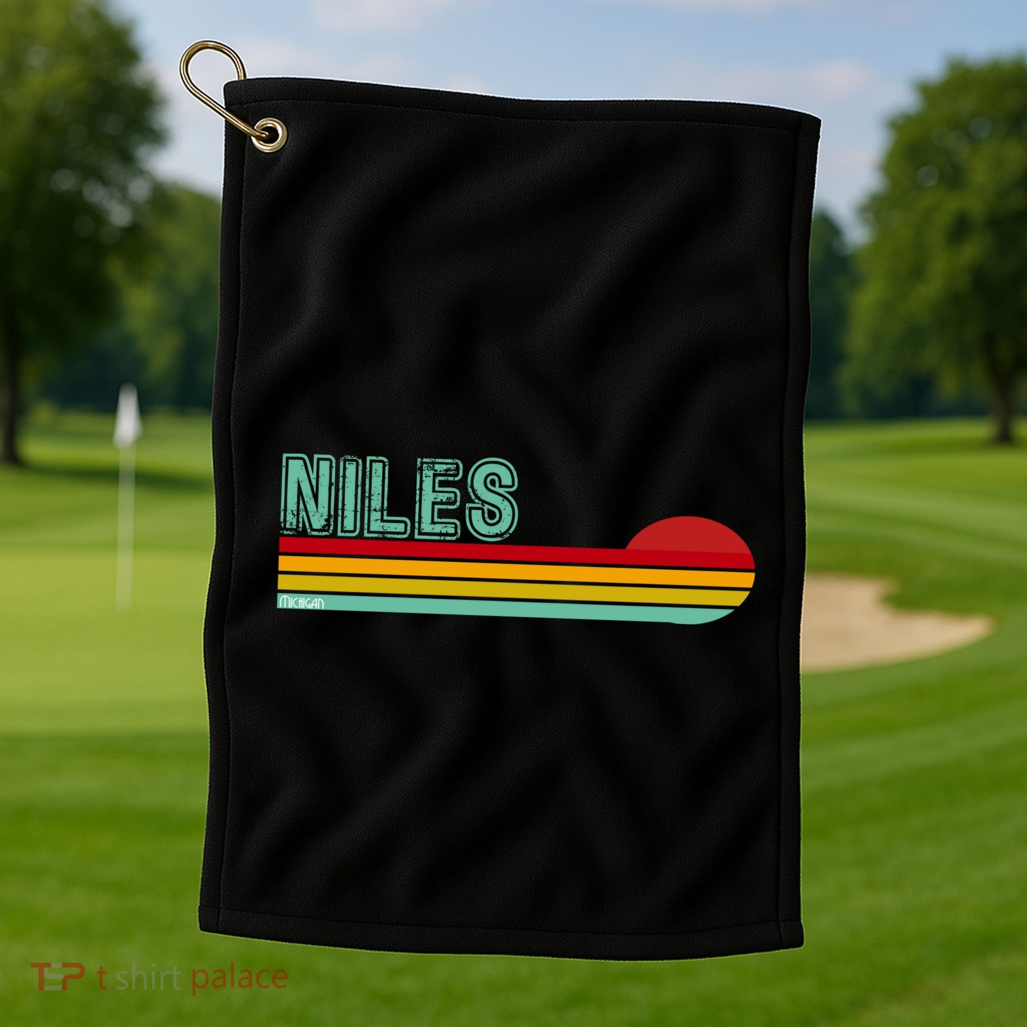 Niles Michigan Golf Towel
