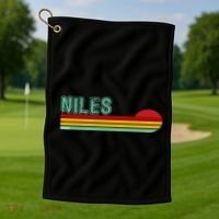 Niles Michigan Golf Towel thumb 1