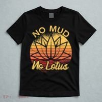 No Mud No Lotus Flower Yoga Meditation Spiritual Gift T-Shirt thumb 5