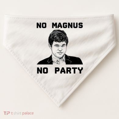 No Magnus No Party USA-Made Doggie Bandana