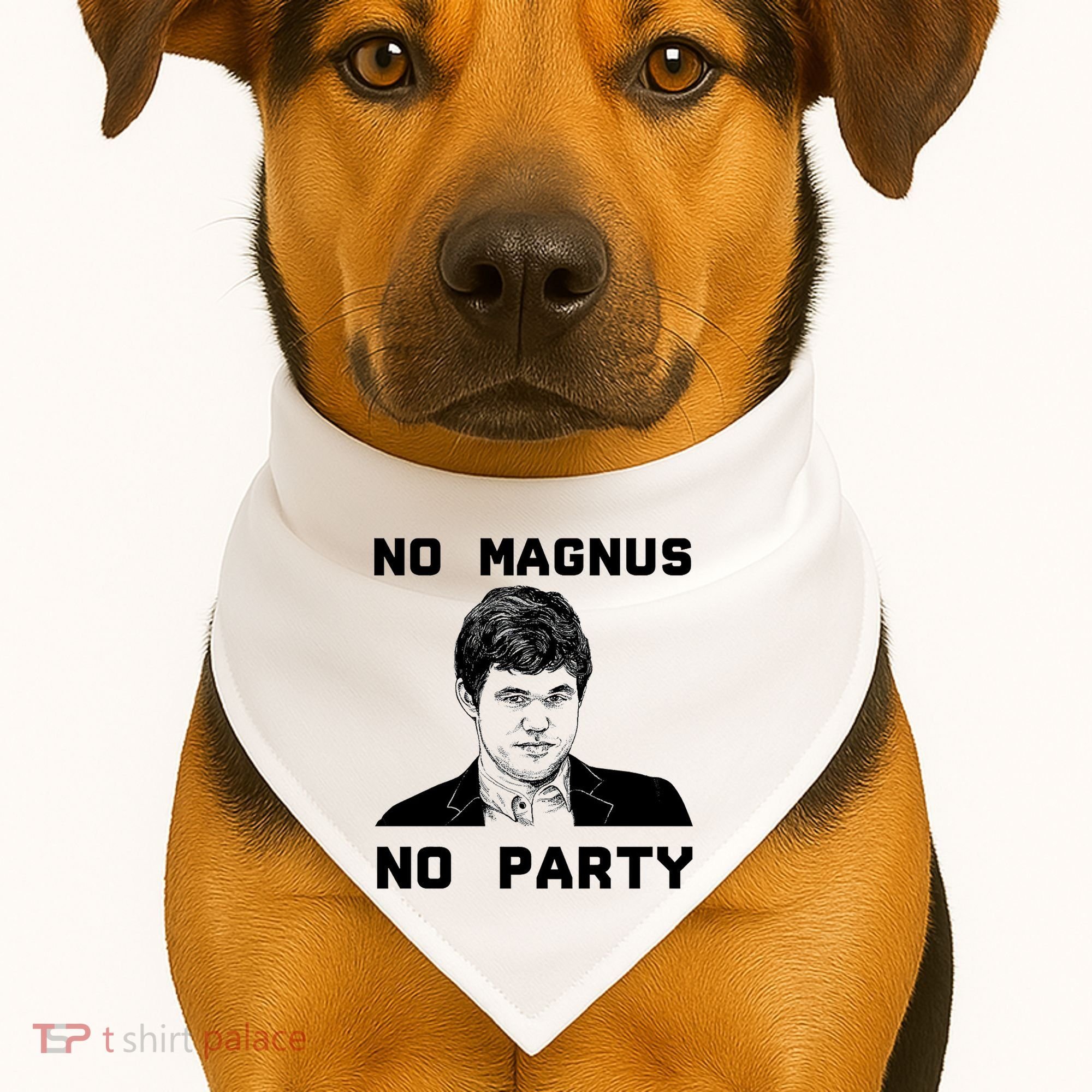 No Magnus No Party USA-Made Doggie Bandana