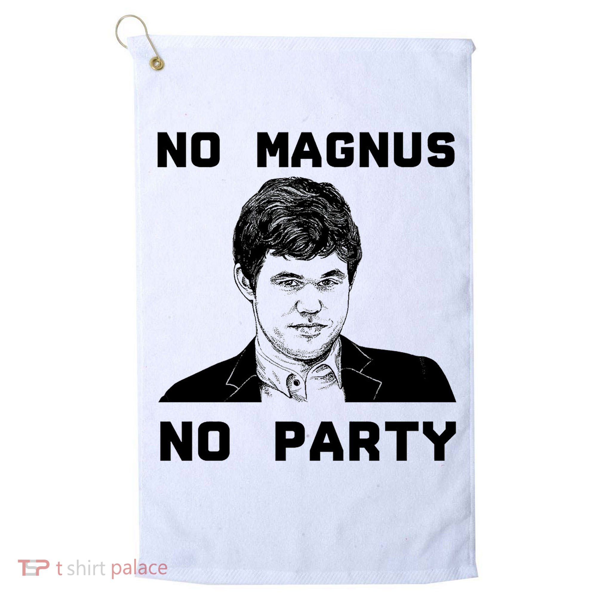 No Magnus No Party Golf Towel