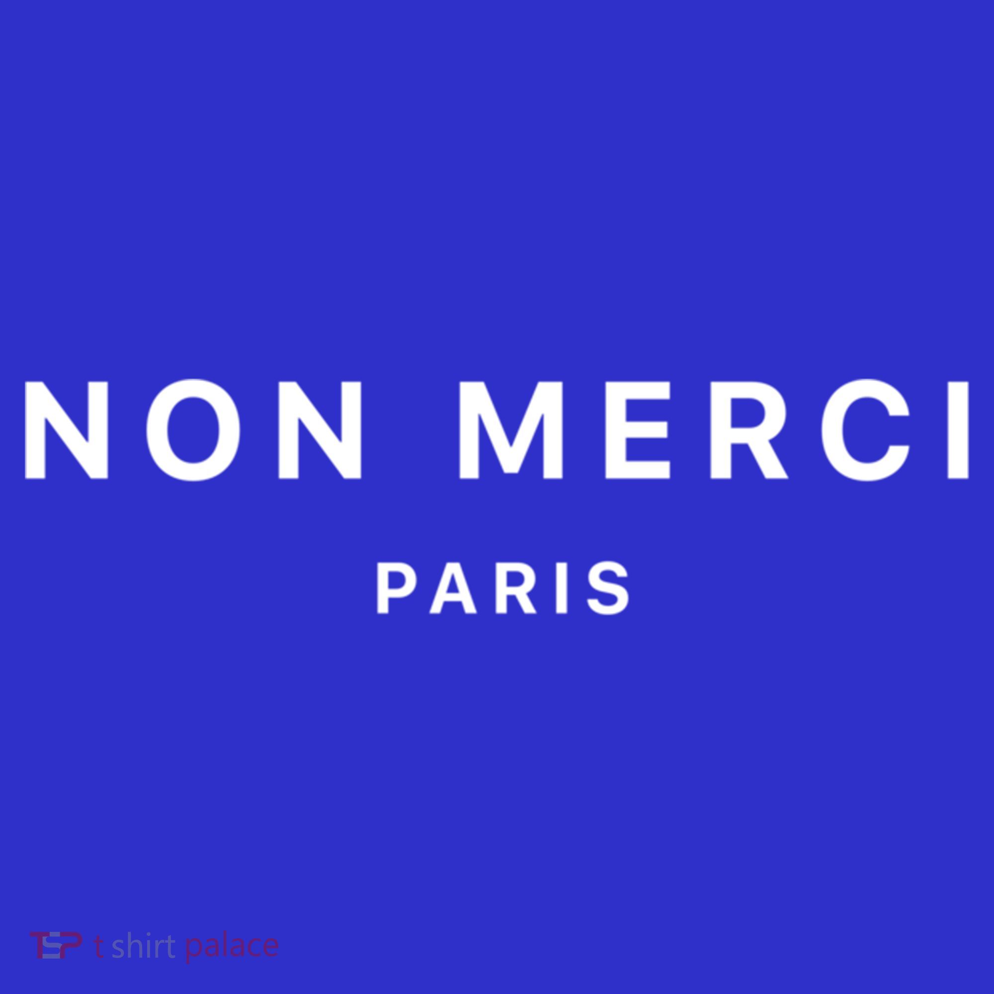 Non Merci No Thank You Paris France Gift Women's Tank Top