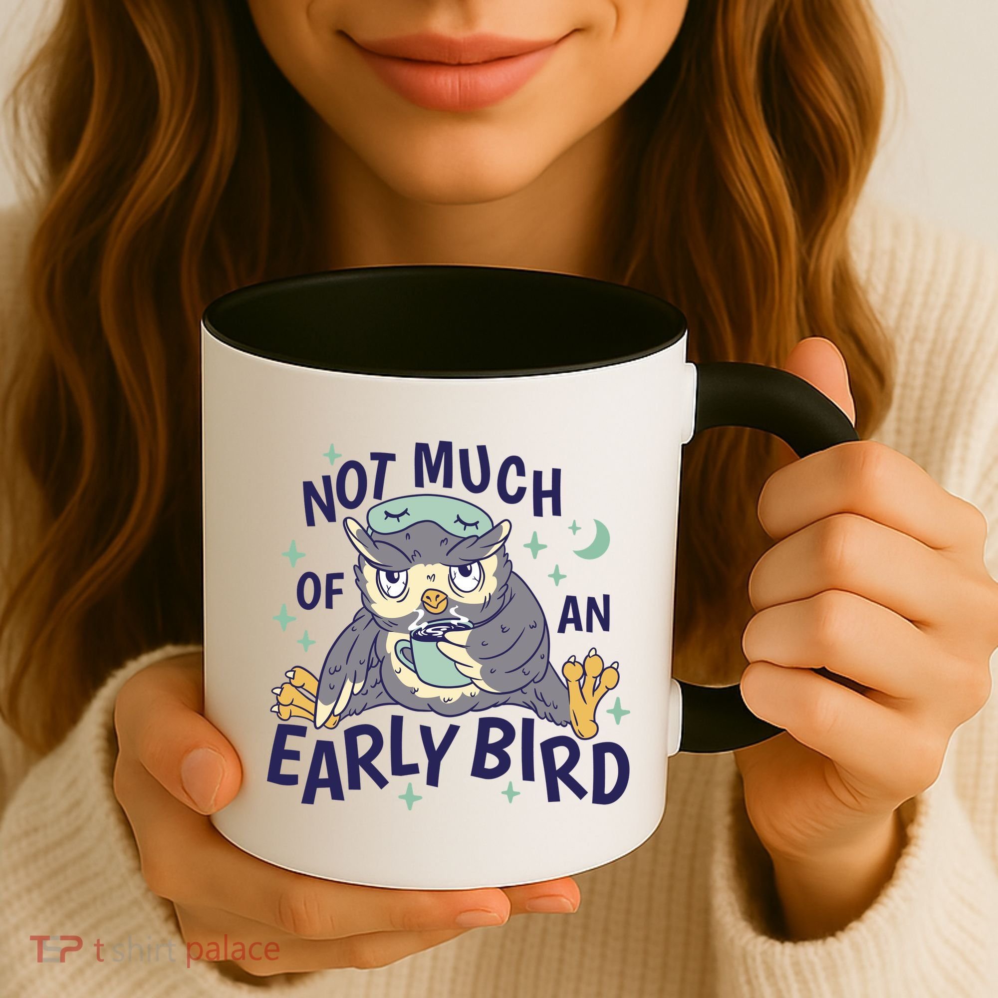 Not Much Of An Early Bird Owl Coffee Mug
