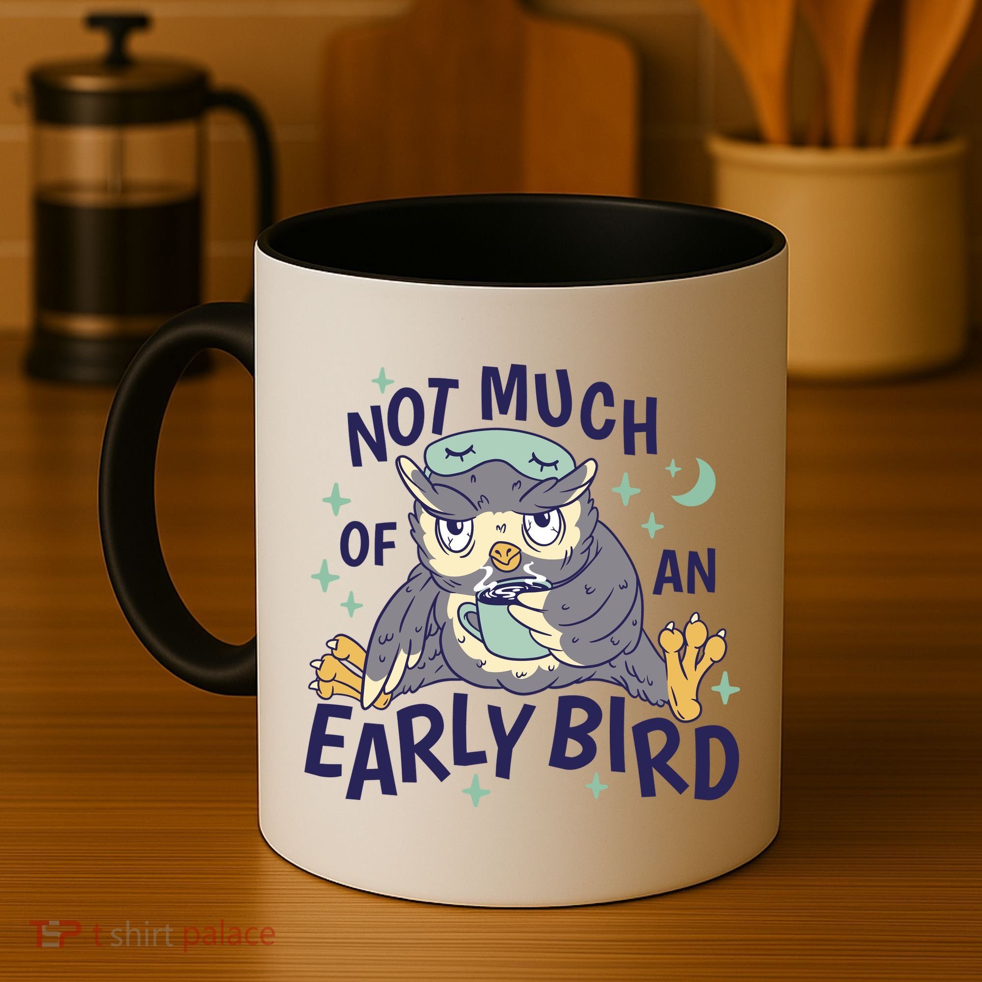Not Much Of An Early Bird Owl Coffee Mug