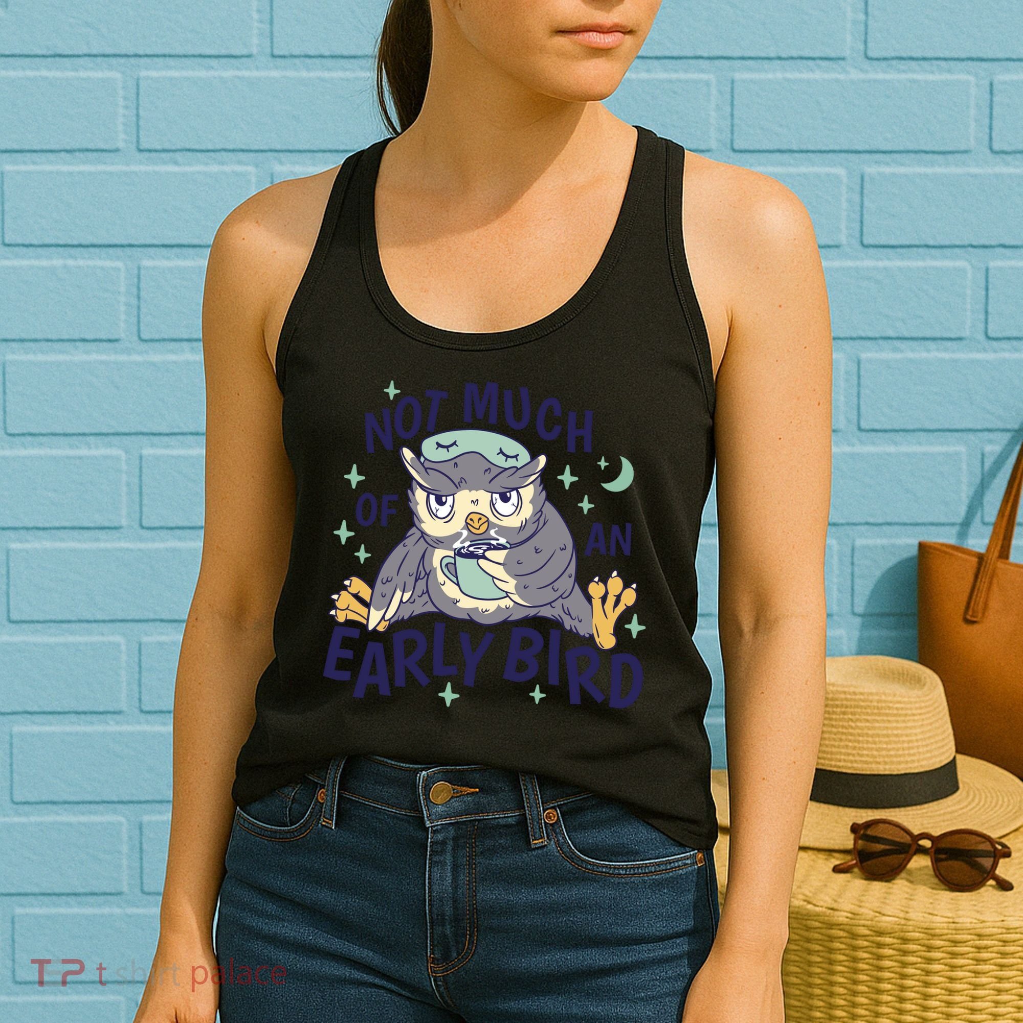 Not Much Of An Early Bird Owl Women's Tank Top