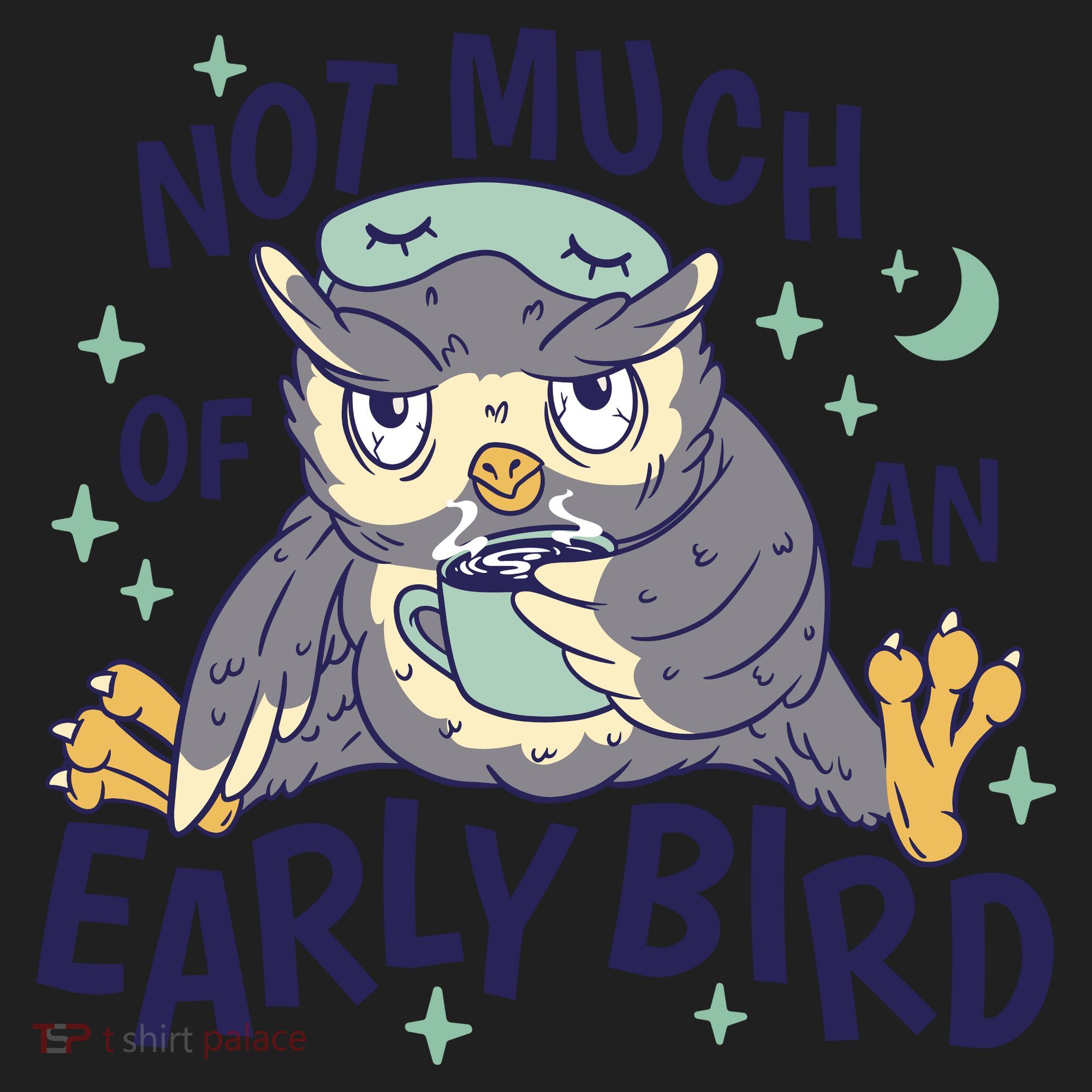 Not Much Of An Early Bird Owl Golf Towel