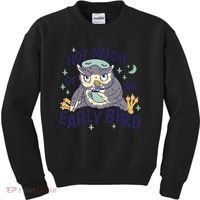 Not Much Of An Early Bird Owl Kids Sweatshirt thumb 0