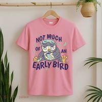 Not Much Of An Early Bird Owl T-Shirt thumb 2