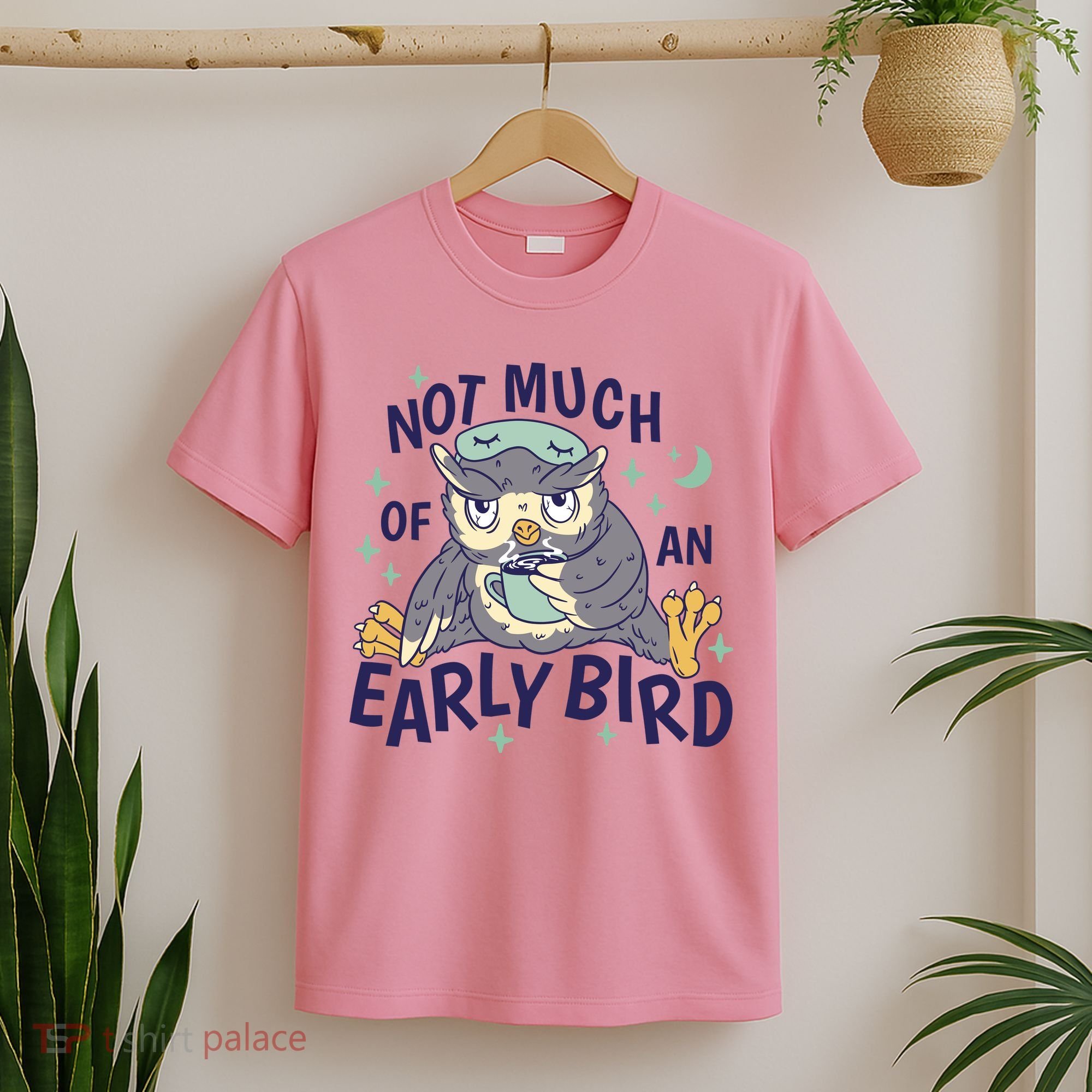 Not Much Of An Early Bird Owl T-Shirt