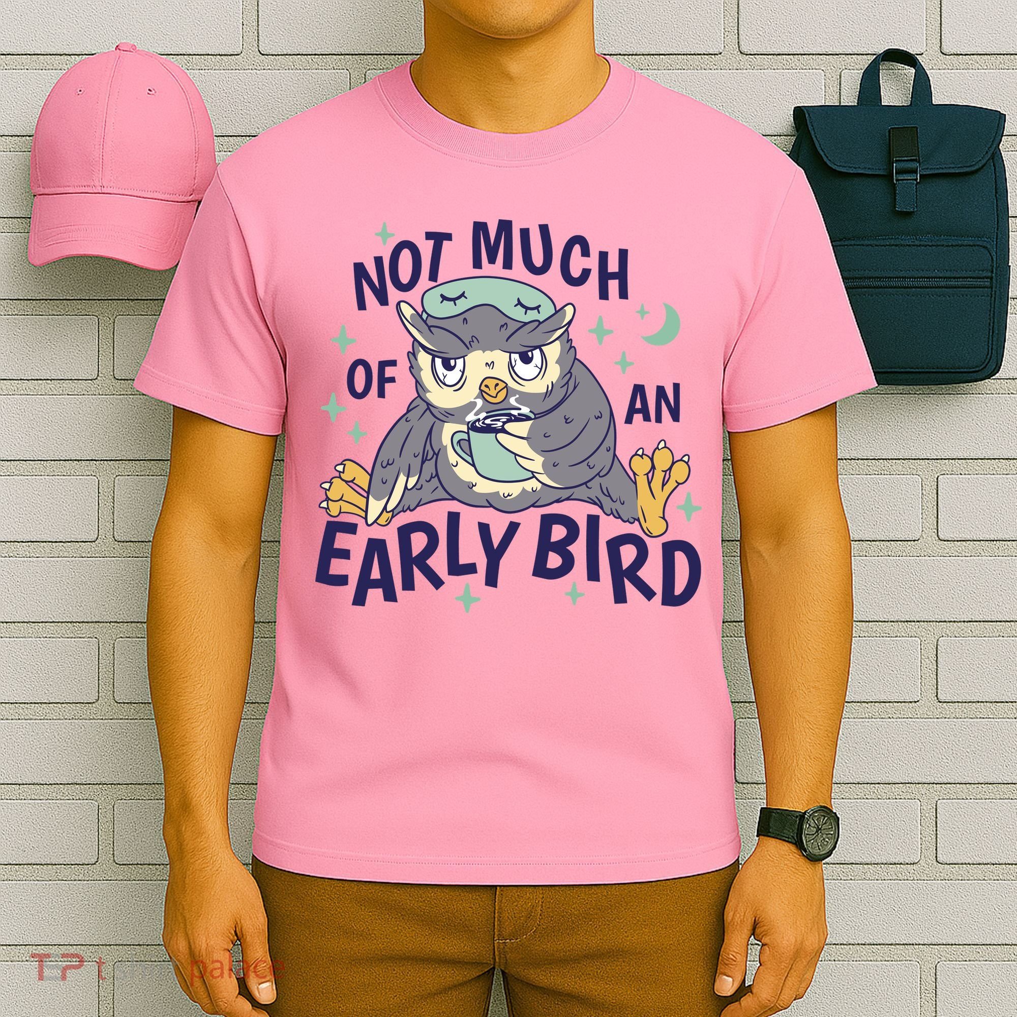 Not Much Of An Early Bird Owl T-Shirt