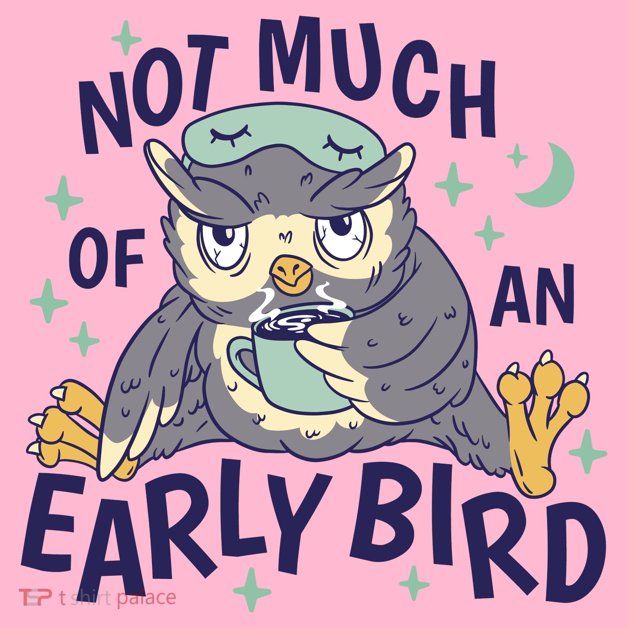 Not Much Of An Early Bird Owl T-Shirt
