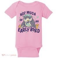 Not Much Of An Early Bird Owl Baby Bodysuit thumb 0