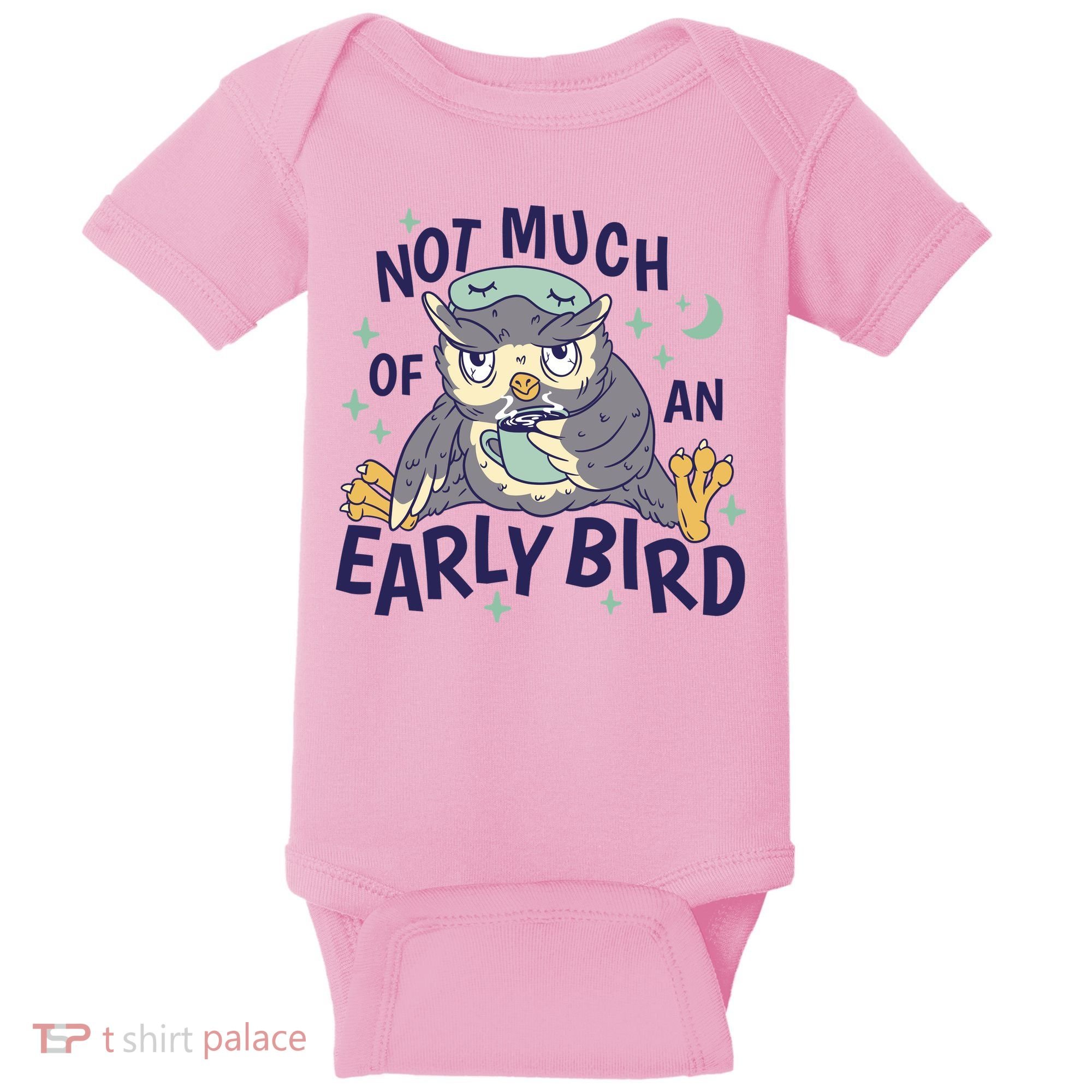 Not Much Of An Early Bird Owl Baby Bodysuit