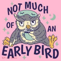 Not Much Of An Early Bird Owl Baby Bodysuit thumb 2