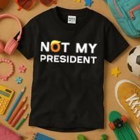 Not My President Anti Trump 2024 Kids T-Shirt thumb 3