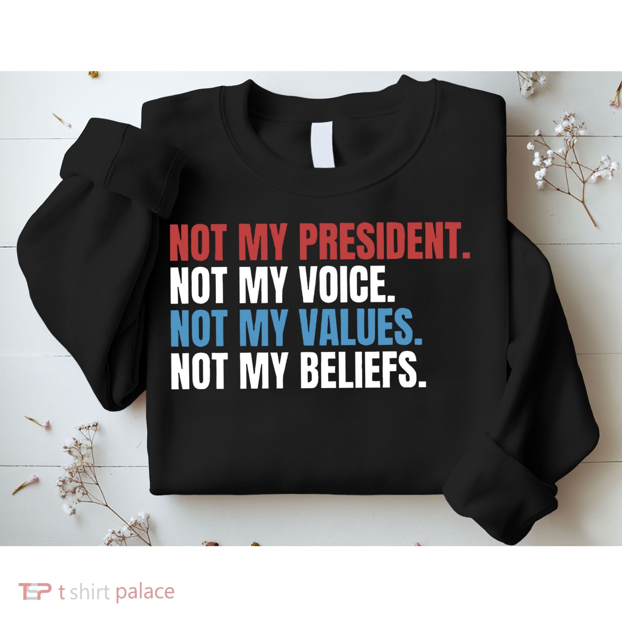 Not My President Not My Values Not My Beliefs Sweatshirt