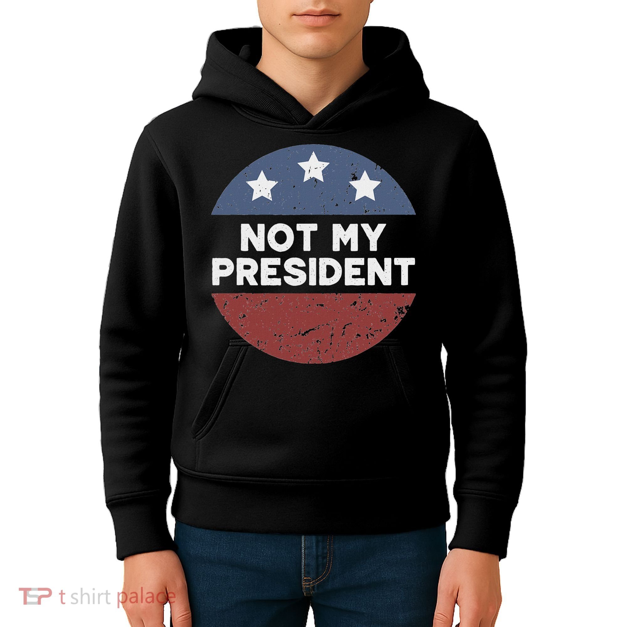 Not My President Kids Hoodie
