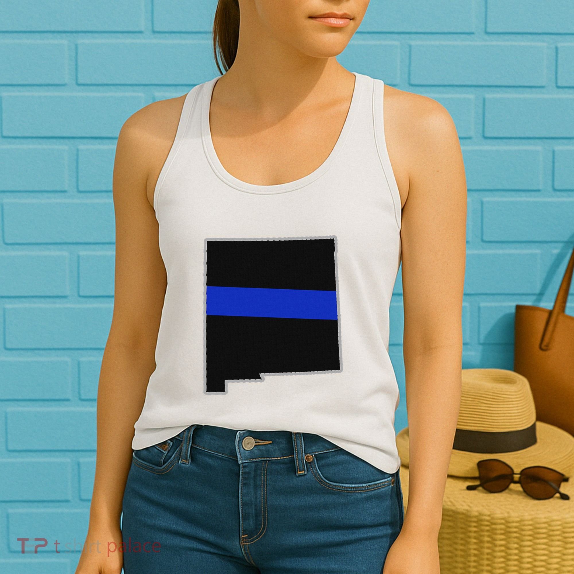 New Mexico Police T New Mexico Law Enforcement Women's Tank Top
