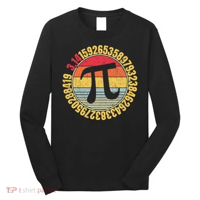 Nerdy Math Pi Symbol Mathlete Long Sleeve Shirt