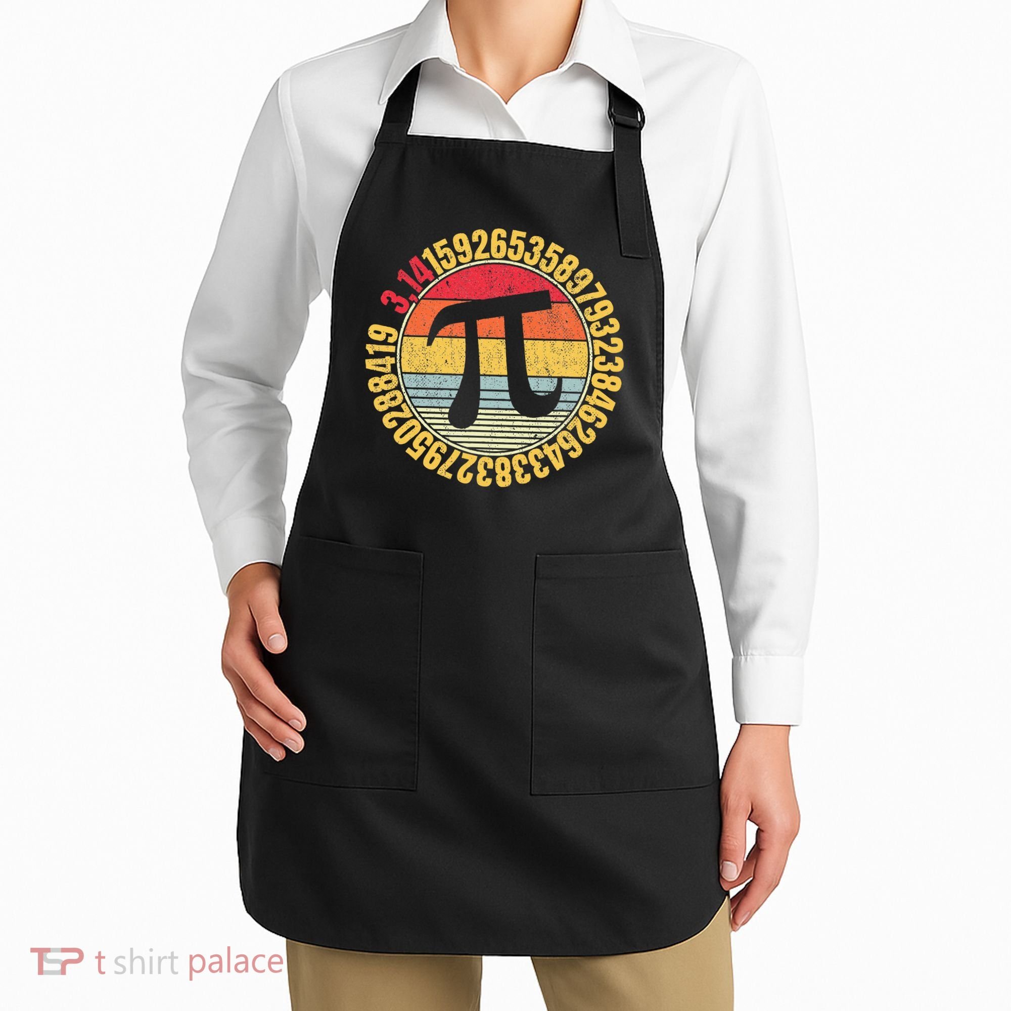 Nerdy Math Pi Symbol Mathlete Apron