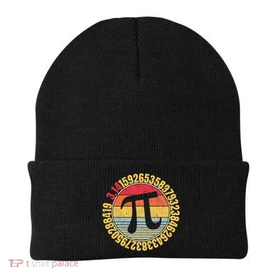 Nerdy Math Pi Symbol Mathlete Beanie