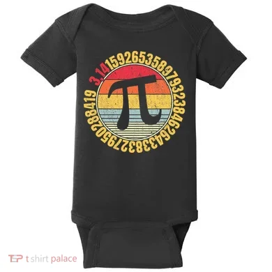 Nerdy Math Pi Symbol Mathlete Baby Bodysuit