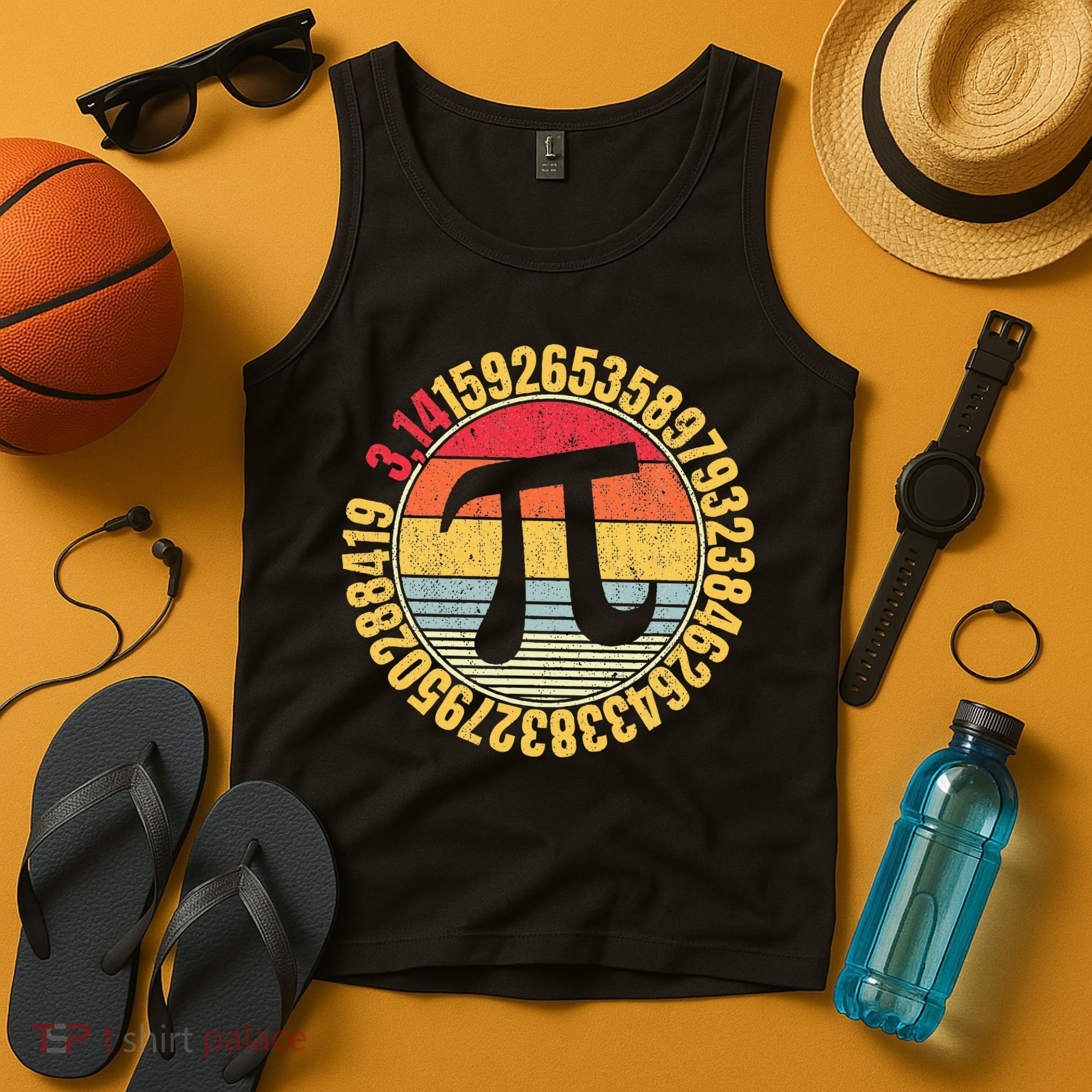Nerdy Math Pi Symbol Mathlete Tank Top