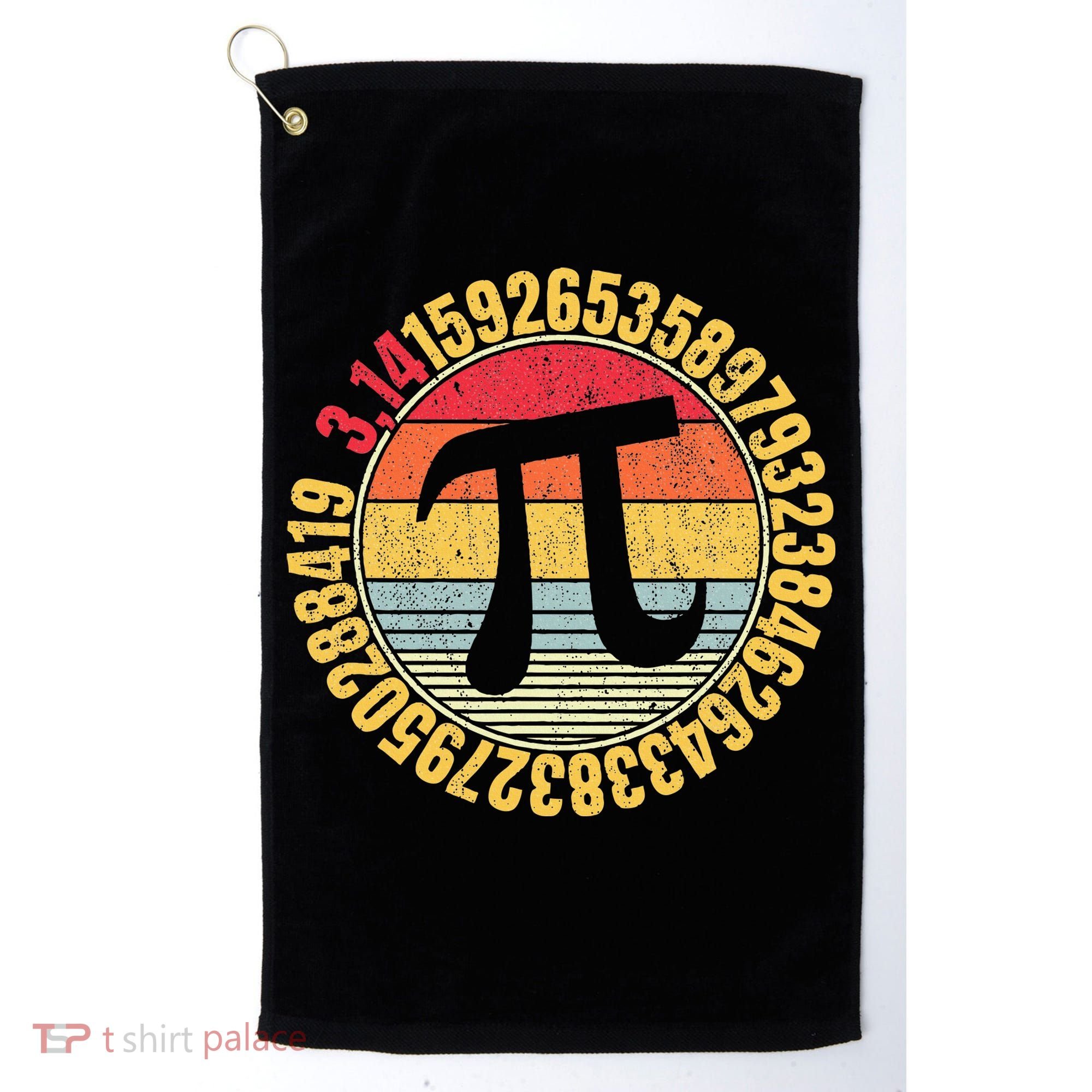 Nerdy Math Pi Symbol Mathlete Golf Towel