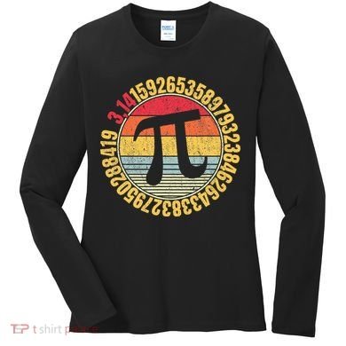 Nerdy Math Pi Symbol Mathlete Women's Long Sleeve Shirt