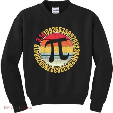 Nerdy Math Pi Symbol Mathlete Kids Sweatshirt