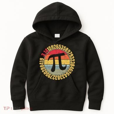 Nerdy Math Pi Symbol Mathlete Kids Hoodie